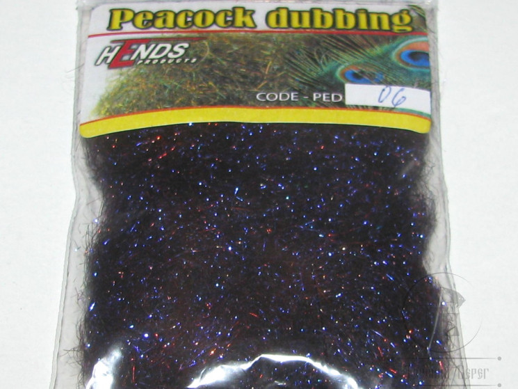 Даббинг Peacock Dubbing Black Violet / Red Bronze Effect PED-06 Hends