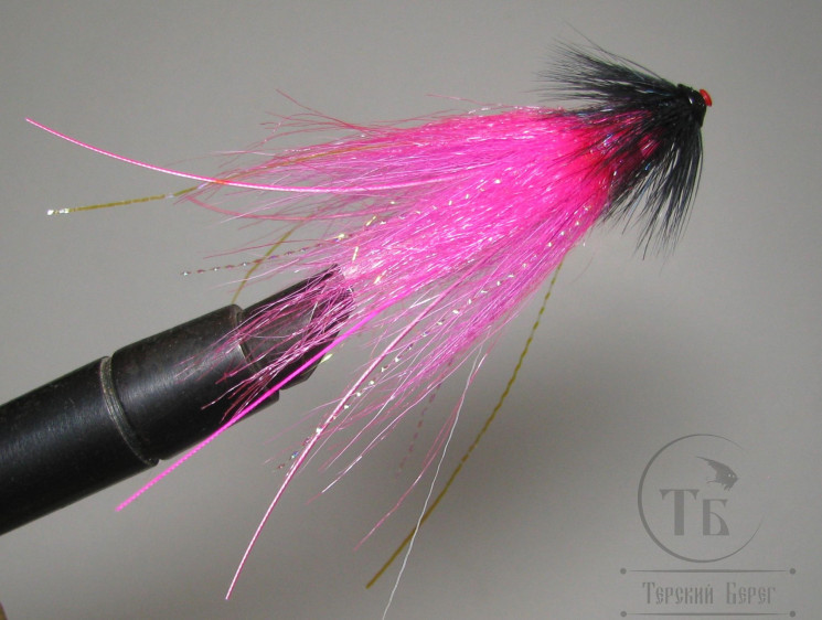 Муха интрудер на трубке ( 1 ) PLT Black Pink Chinook