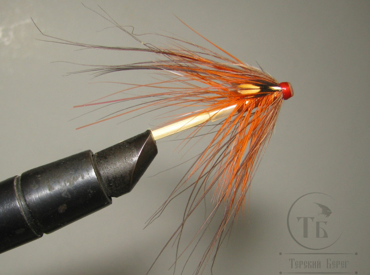 Муха лососёвая Spey Tube ( 4 ) Rusty Pathacorva пластиковая трубка 3/4 дюйма