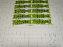Спинки креветок Shrimp Shell Skeleton SM 16 pcs Chartreuse
