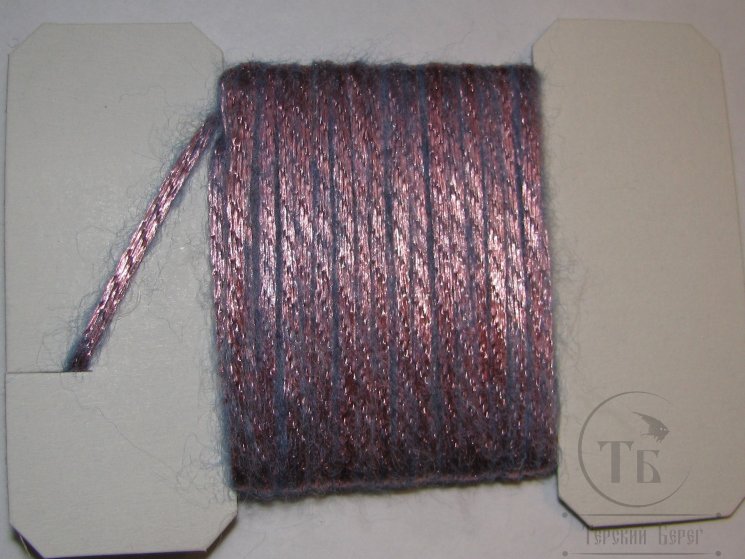 Плоская шерстяная тесьма Body Wool Braid Br. Pink Gray ( 3 метра )