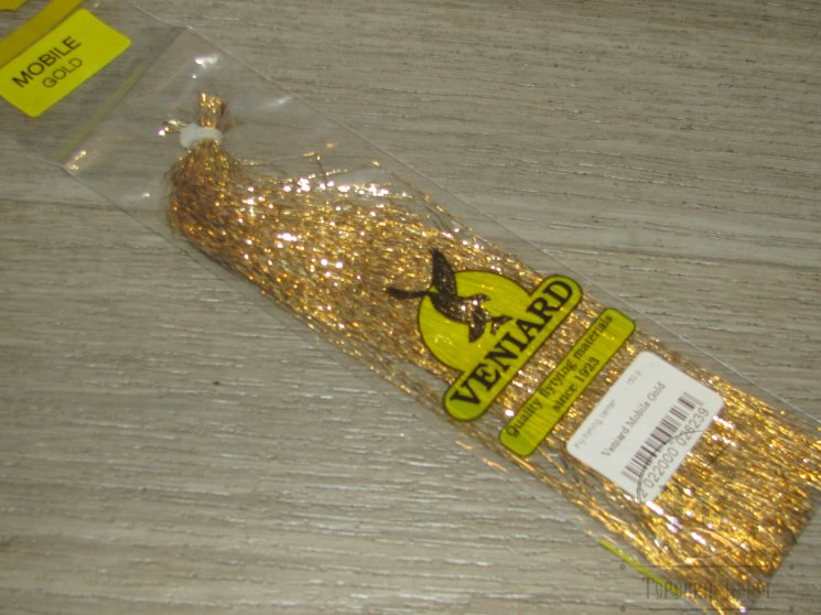Плоский тисненый люрекс Mobile Gold Veniard