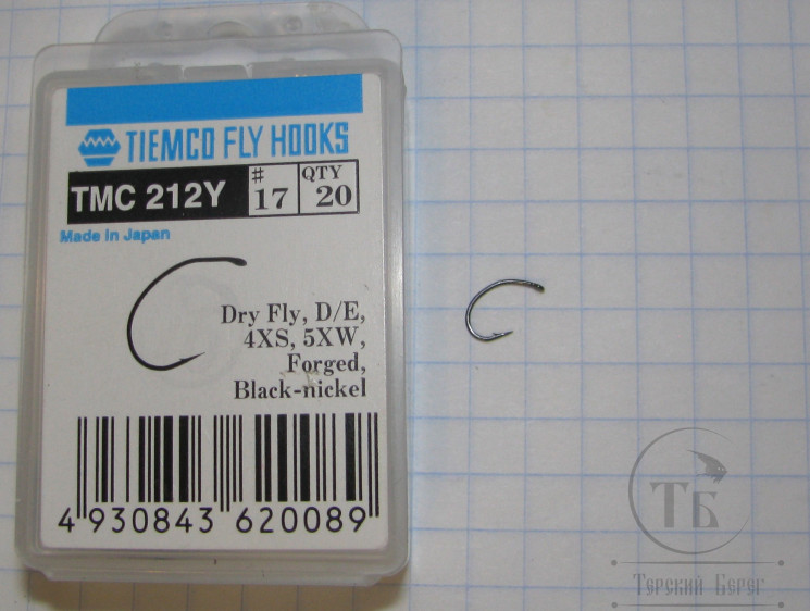 Крючки ТIEMCO FLY HOOK TMC 212Y № 17 Black nickel ( 10 шт. )