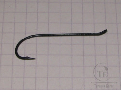 Крючок лососёвый одинарный Partridge Single Low Water Black Salmon № 2 ( 1 шт )