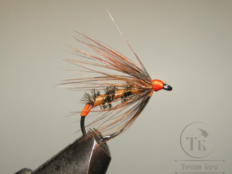 Муха Soft Hackle ( 10 ) RH Peacock Copper Brown кр. F 11 № 10