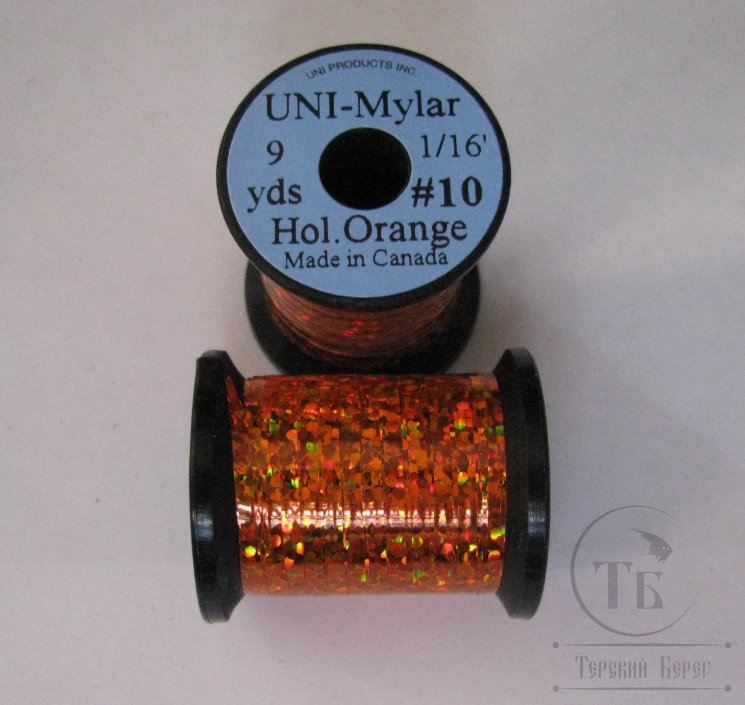 Плоский люрекс UNI Mylar 9 yds 1/16 #10 Hol Orange
