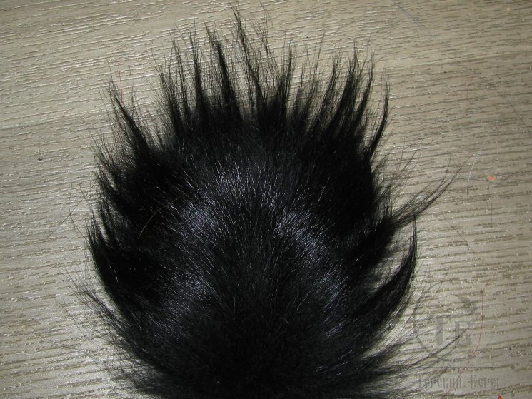 Хвост енота черный  Raccoon Tail  Black