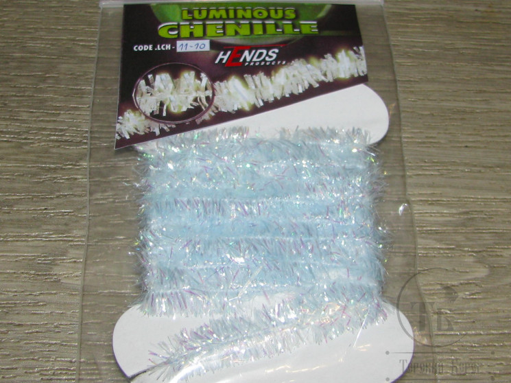 Светонакопительная синель Luminous Chenille 10 mm. 1 m Fl. Blue Hends LCH 11-10