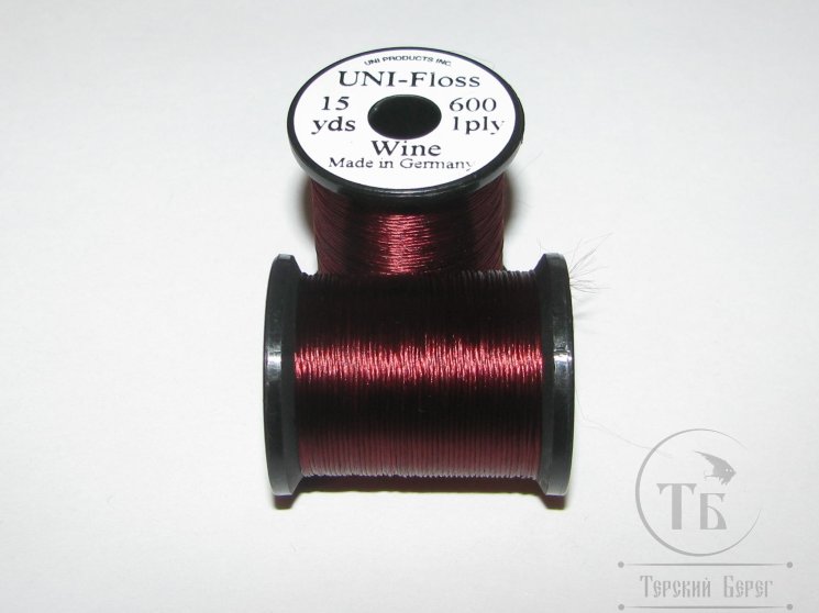 Искусственный шелк Uni Floss 15 yds Wine