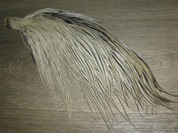 1/2 Скальпа петуха Whiting Dry Fly Bronze Cape Silver Badger