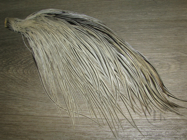 1/2 Скальпа петуха Whiting Dry Fly Bronze Cape Silver Badger