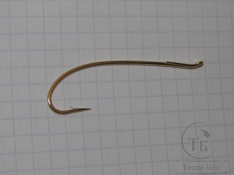 Крючок лососёвый одинарный Daiichi Alec Jackson  Spey Fly Hook # 1.5  Gold ( 1 шт )