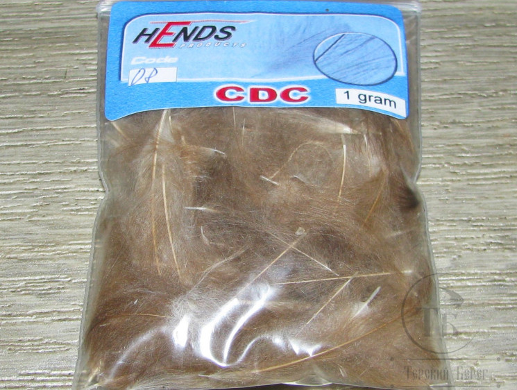 Перья CDC 1 gr.  Hends # 08 Nat Brown