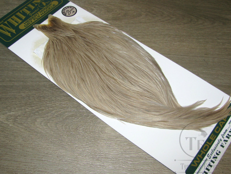 Скальп петуха Whiting Hebert Bronze Cape Lt. Tan Dun