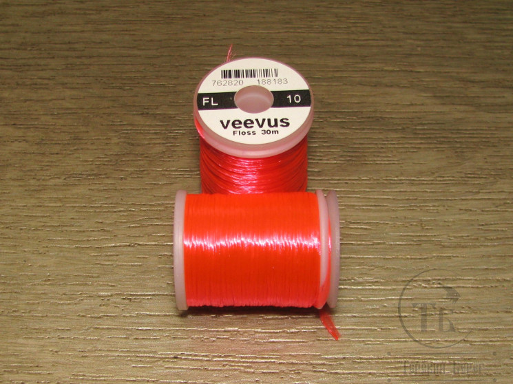 Искусственный шелк Floss Fl. Fire Red 30 m. Veevus